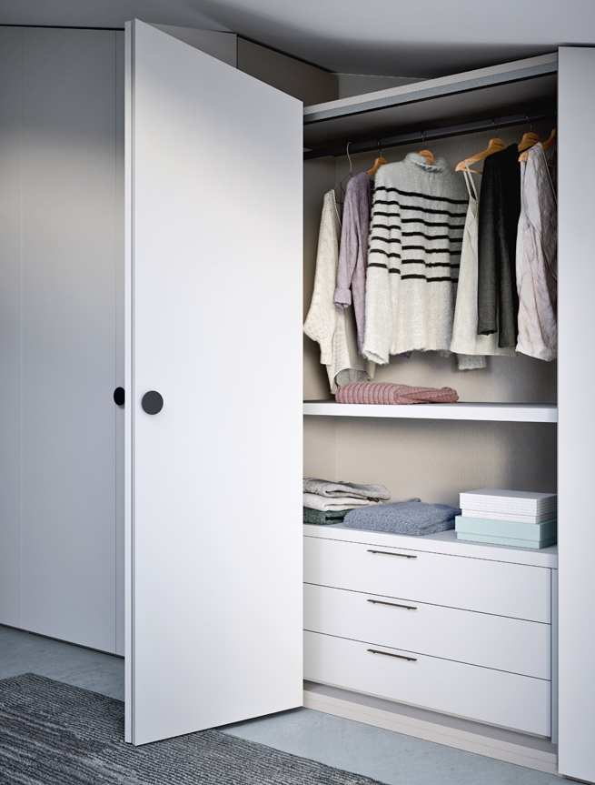 Alfa Fitted Folding Door Wardrobe | Modern Fitted Wardrobes London