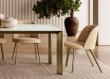 Bontempi Agatha Dining Chair with Metal Legs