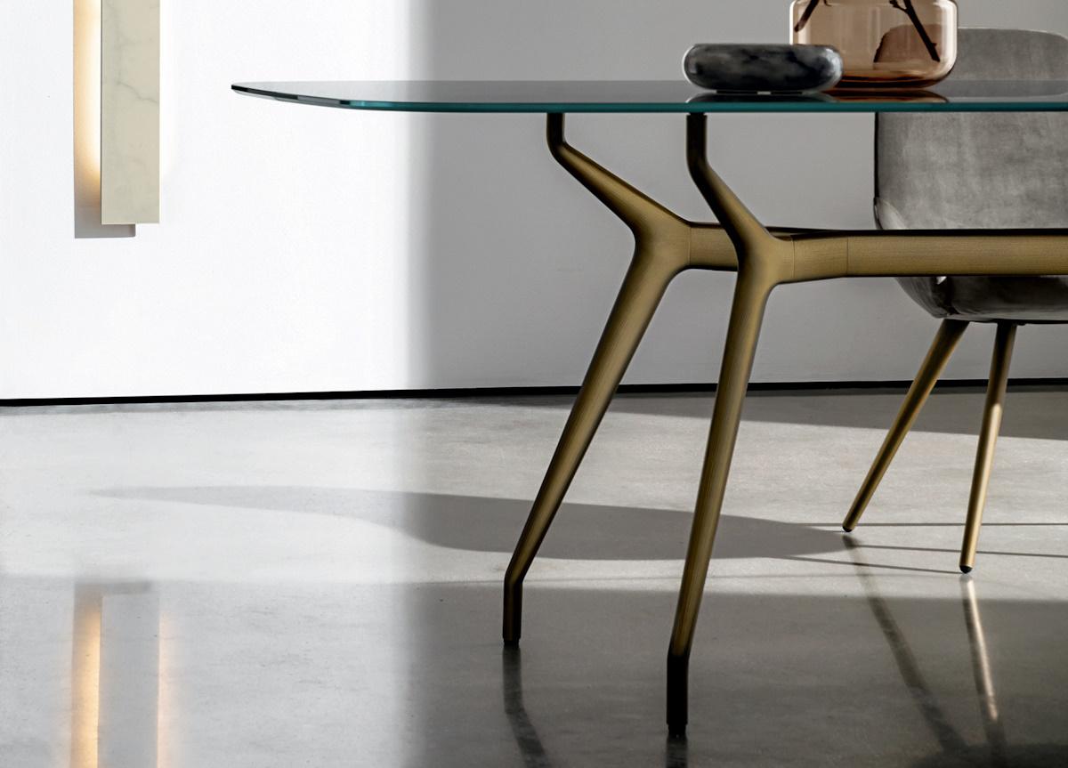 Sovet Italia Arkos Shaped Rectangular Dining Table