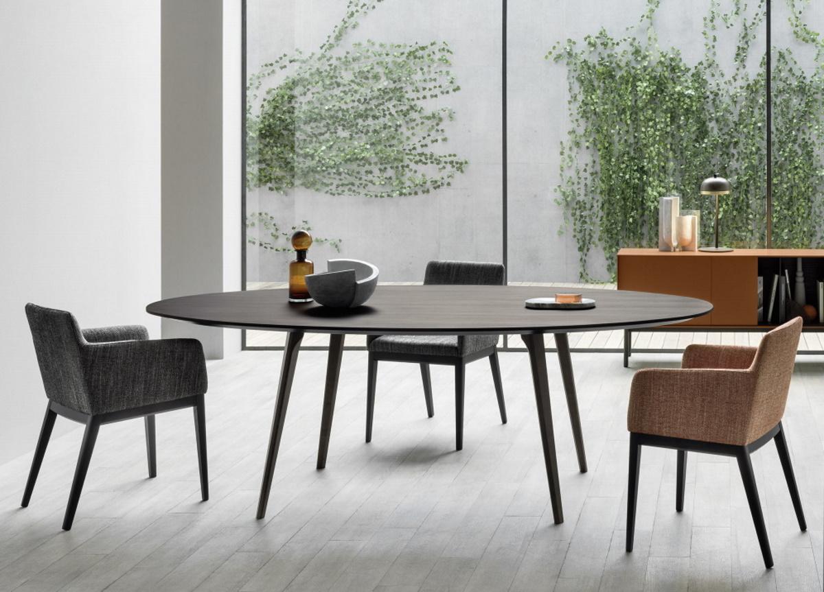 Novamobili Argos Oval Dining Table Contemporary Oval Dining Tables