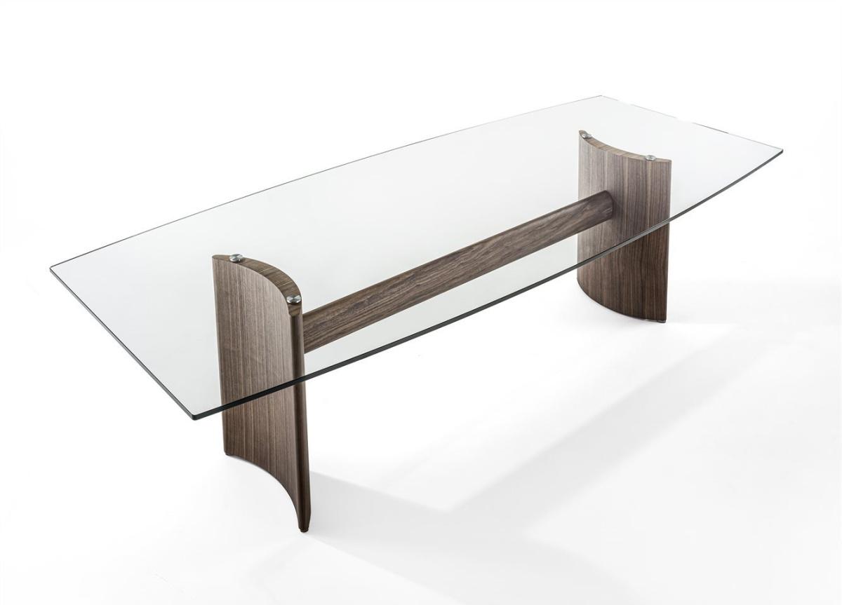 Porada Beam Glass Dining Table