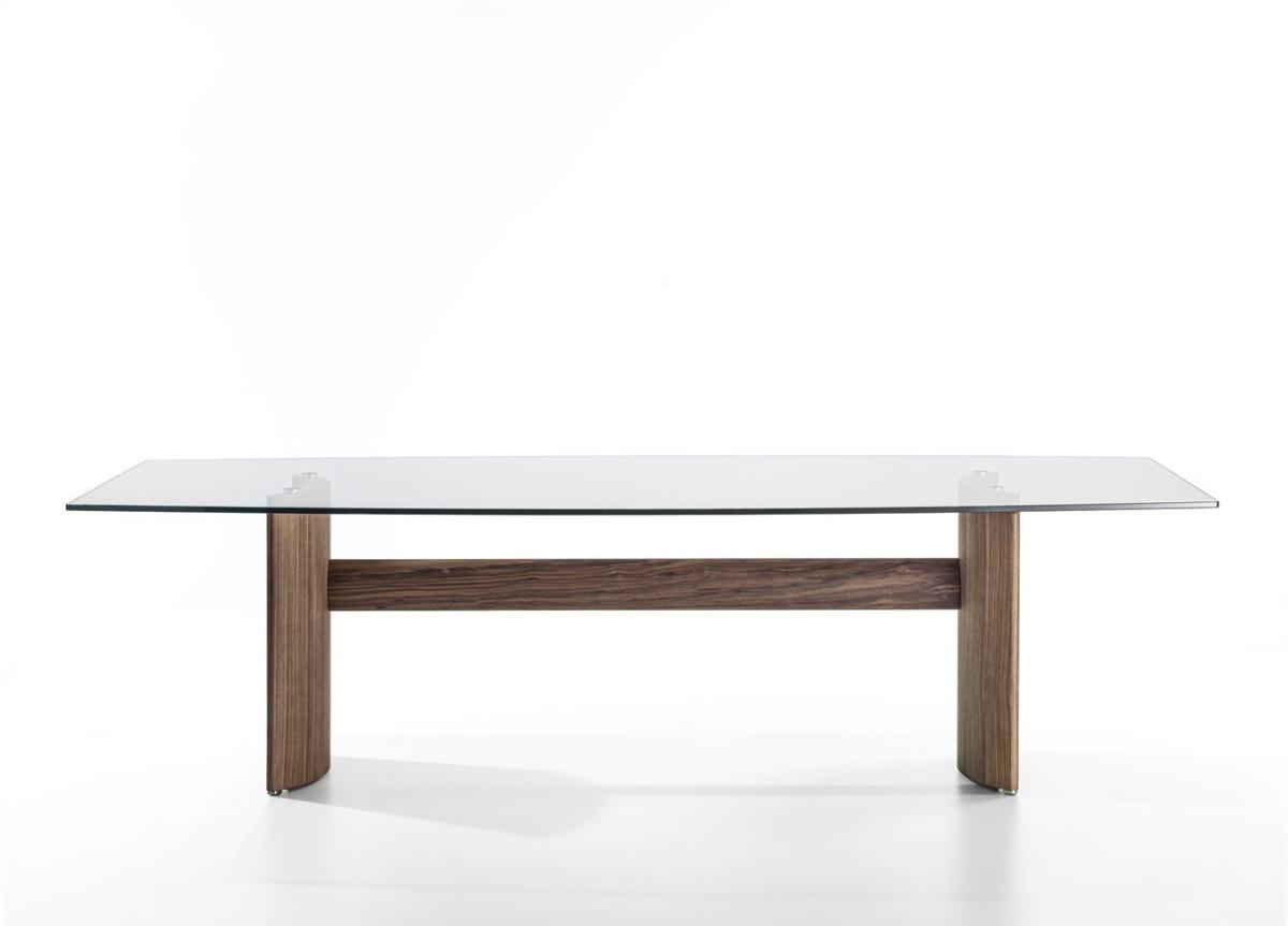 Porada Beam Glass Dining Table