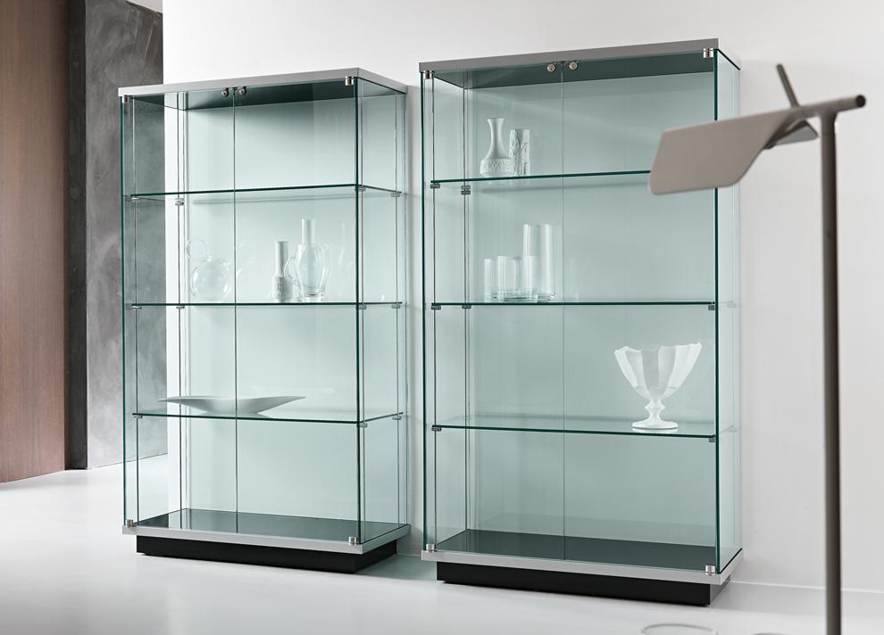 Modern glass display deals case