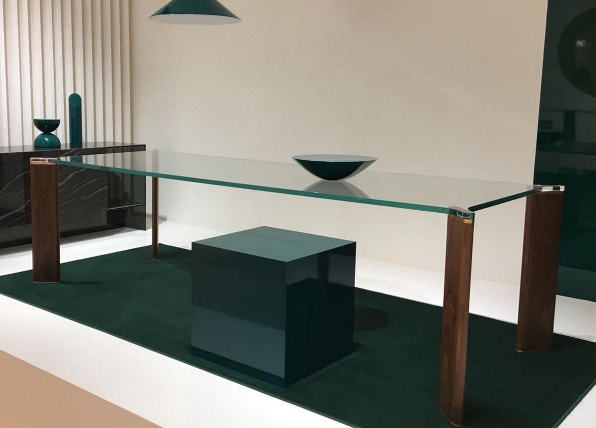 Tonelli Can Can Glass Dining Table