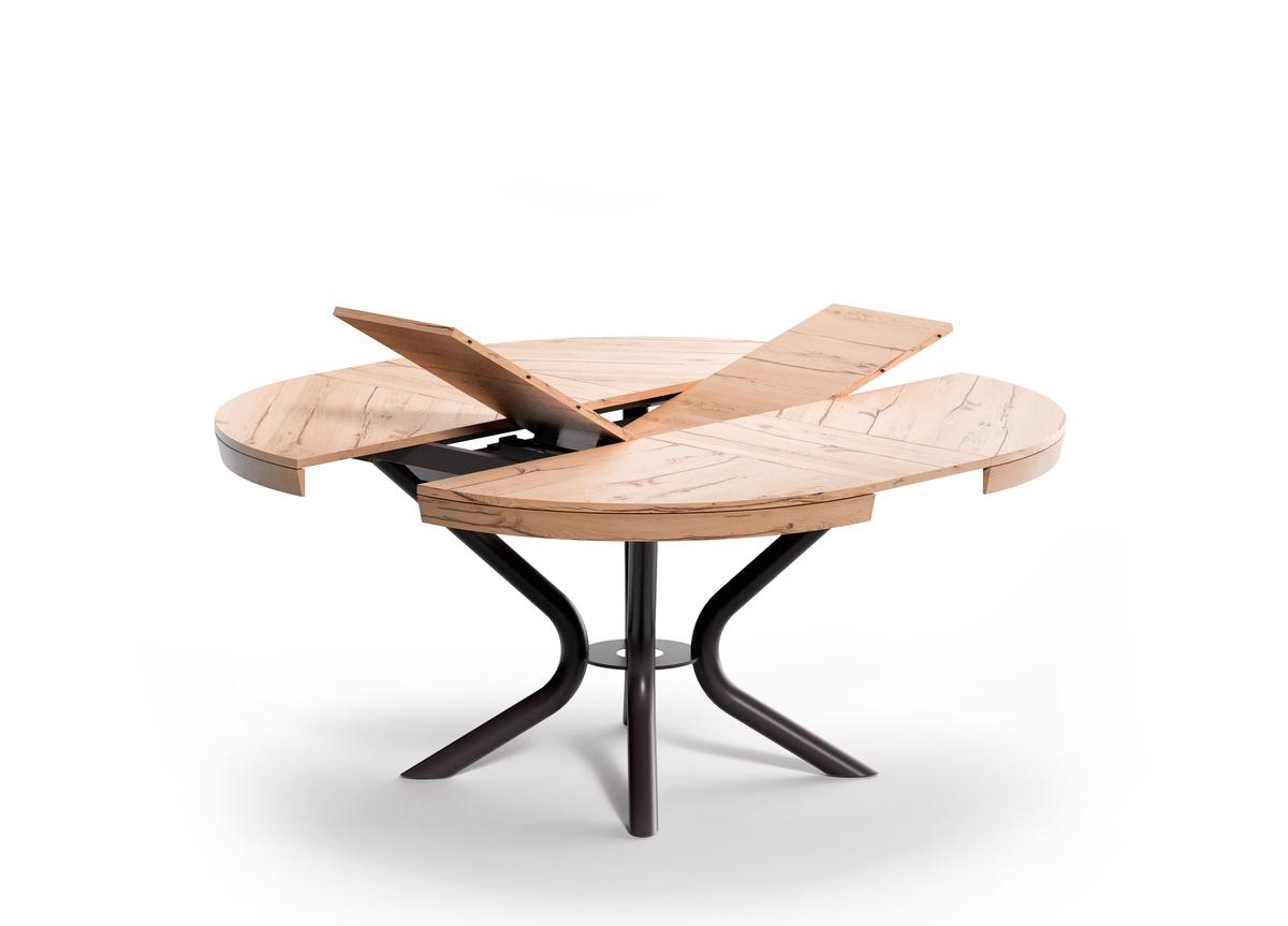 Ozzio Cirkle Round Extending Dining Table