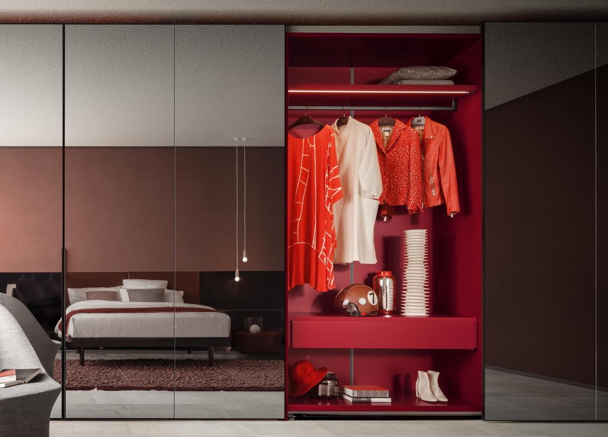 Pianca Cornice Flush Sliding Door Wardrobe