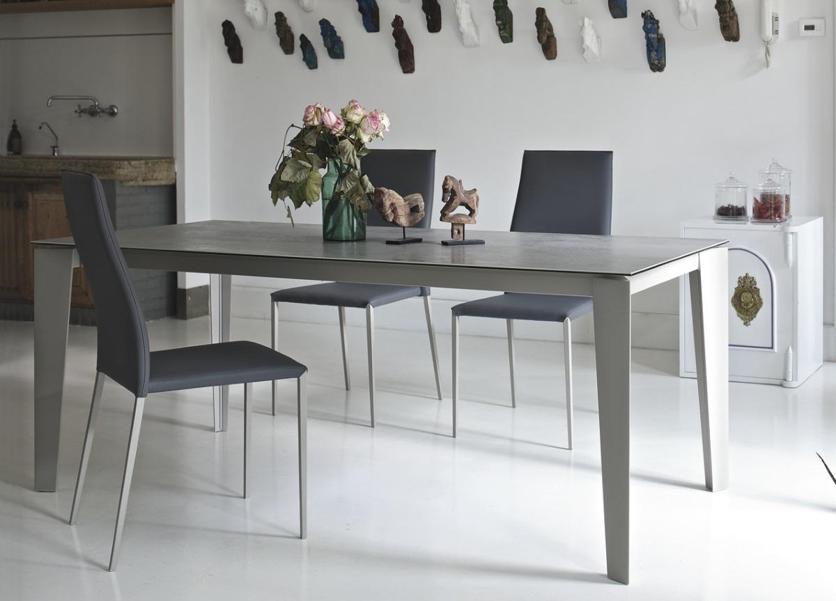 grey extension dining table