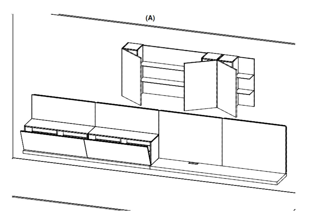 DaFre Day Wall/TV Unit Composition 7