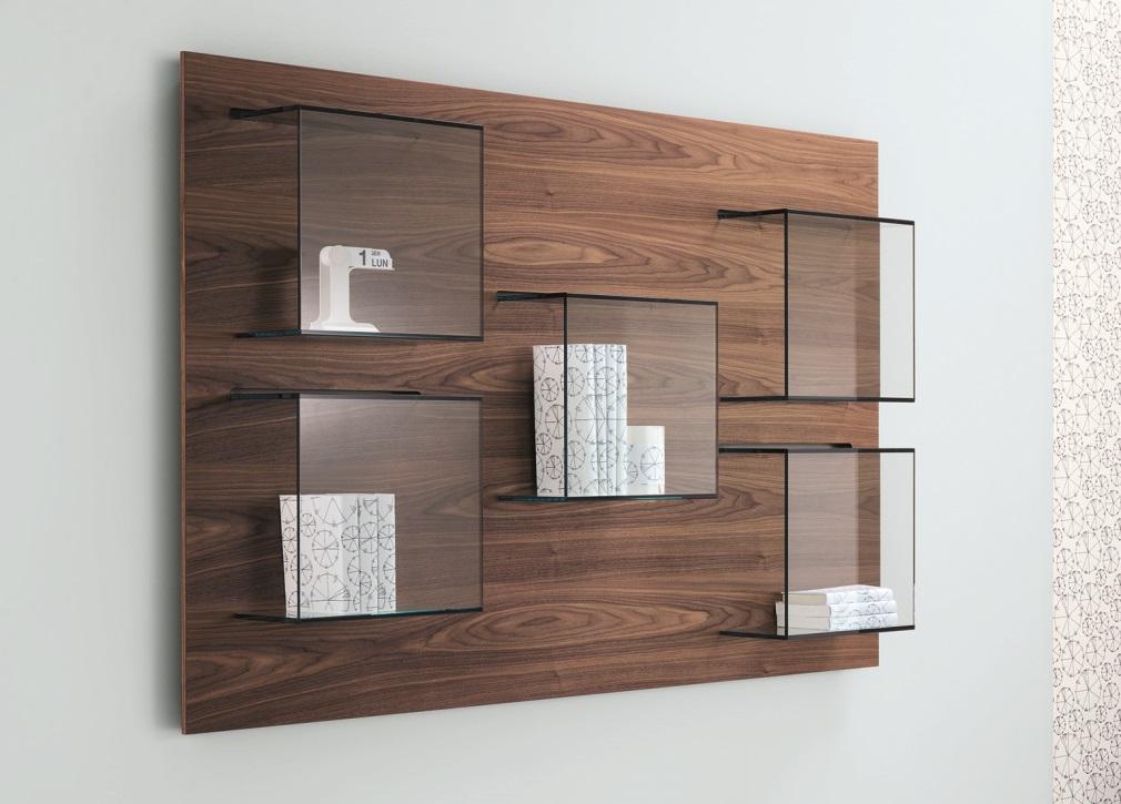 Walnut wall outlet cabinet