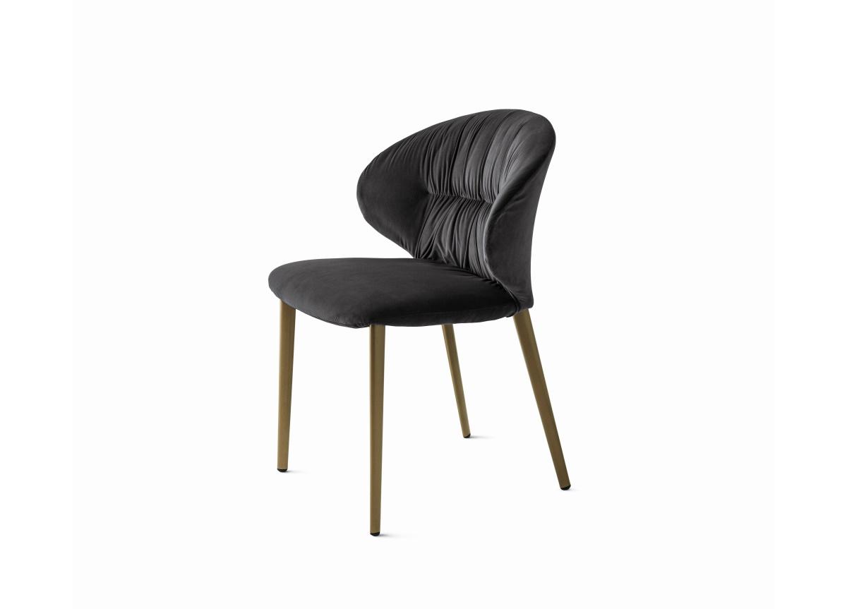 Bontempi Drop Dining Chair with Metal Legs