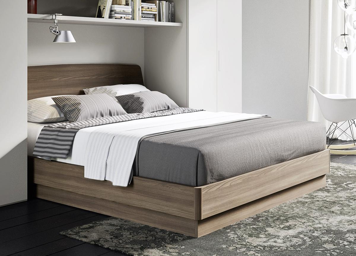 large bed with storage