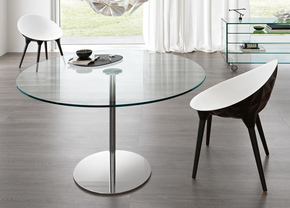 Round glass top store kitchen table