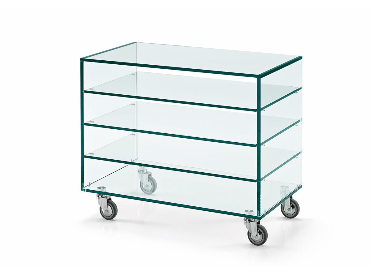 Tonelli Grattacielo Glass TV Unit