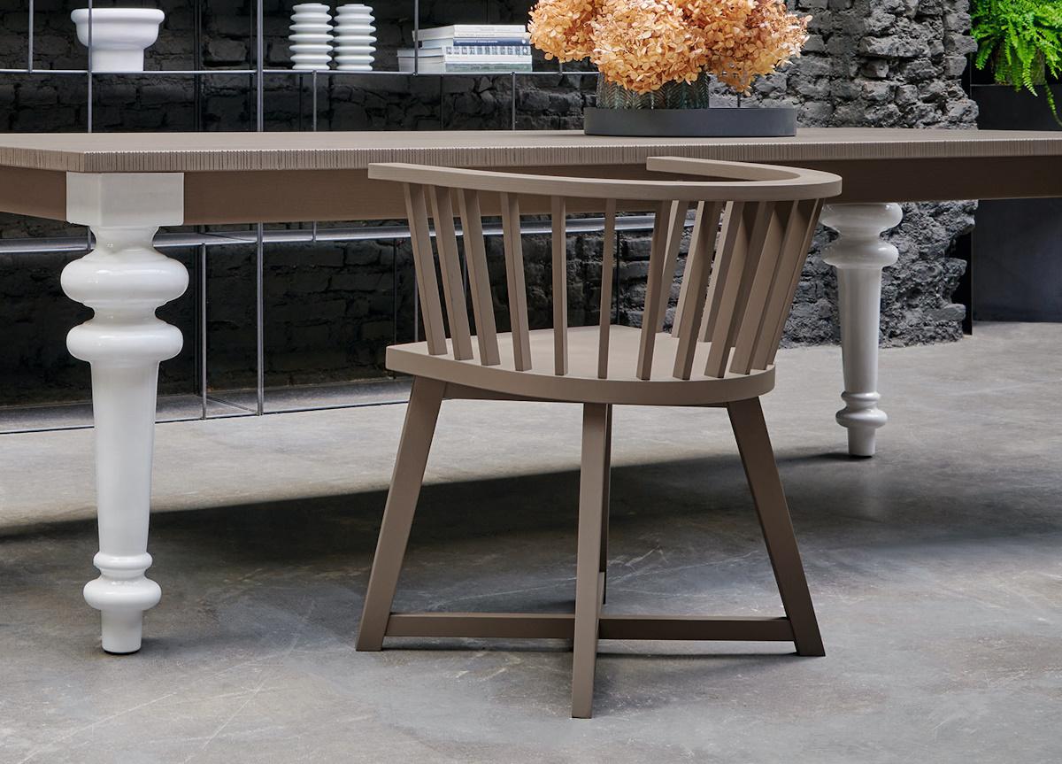 Gervasoni Gray Dining Armchair