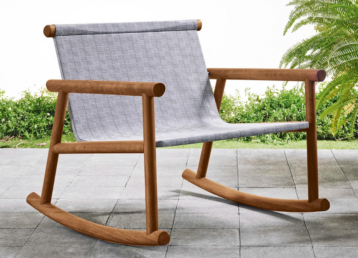 Gervasoni Hashi Outdoor Rocking Chair