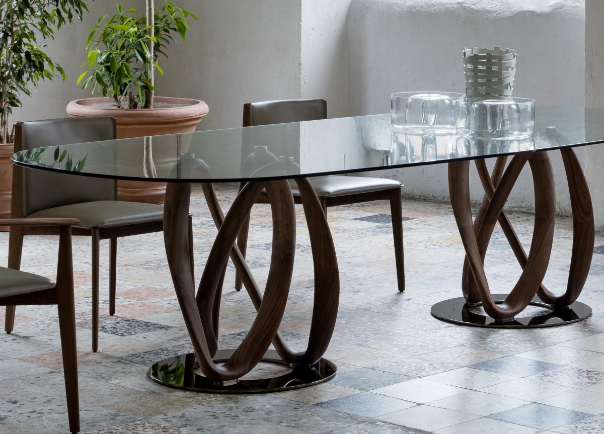 Porada Infinity Ovale Glass Dining Table | Porada Tables | Porada Furniture