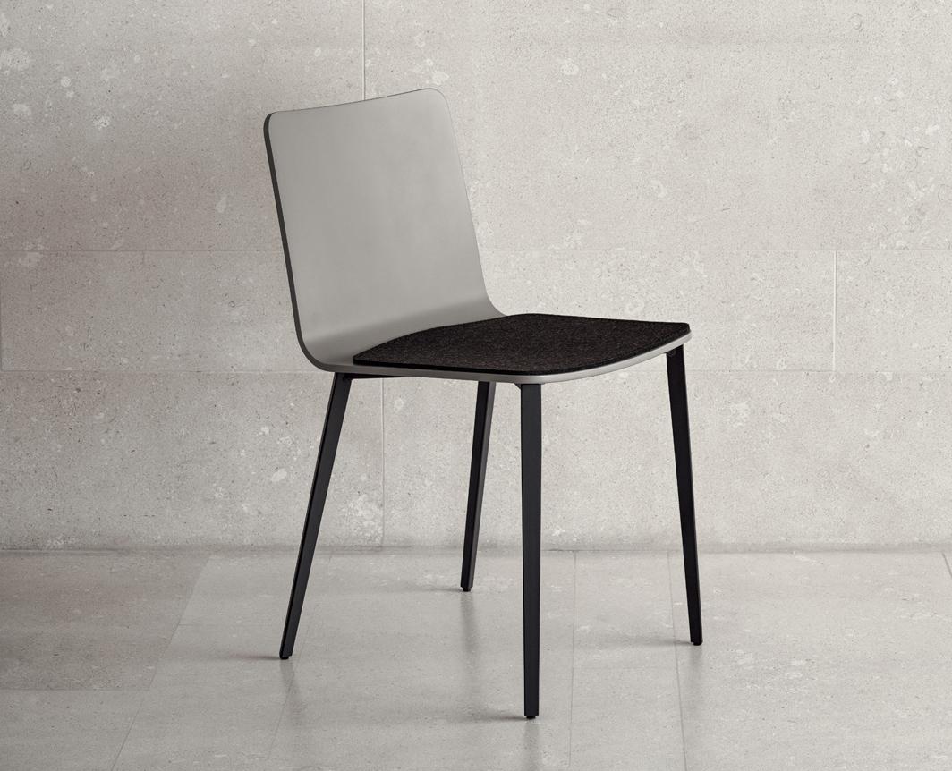 Bontempi Kate Dining Chair with Metal Legs