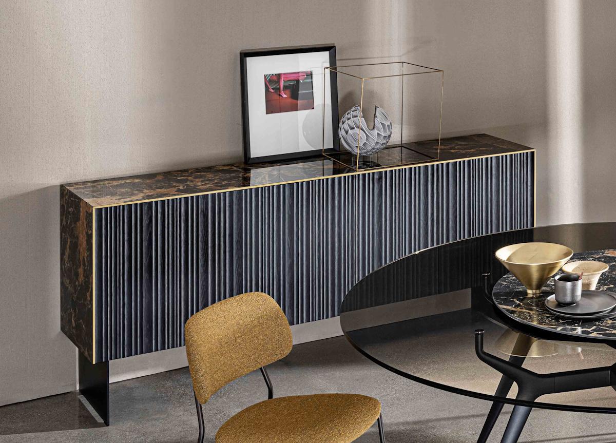 Sovet Italia Kala Sideboard with Wood Doors