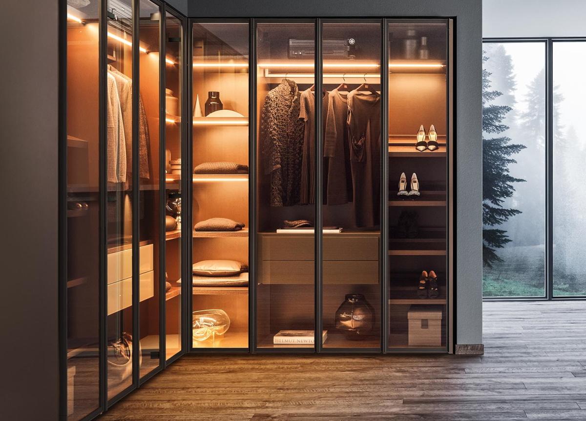 Pianca Milano Glass Door Wardrobe