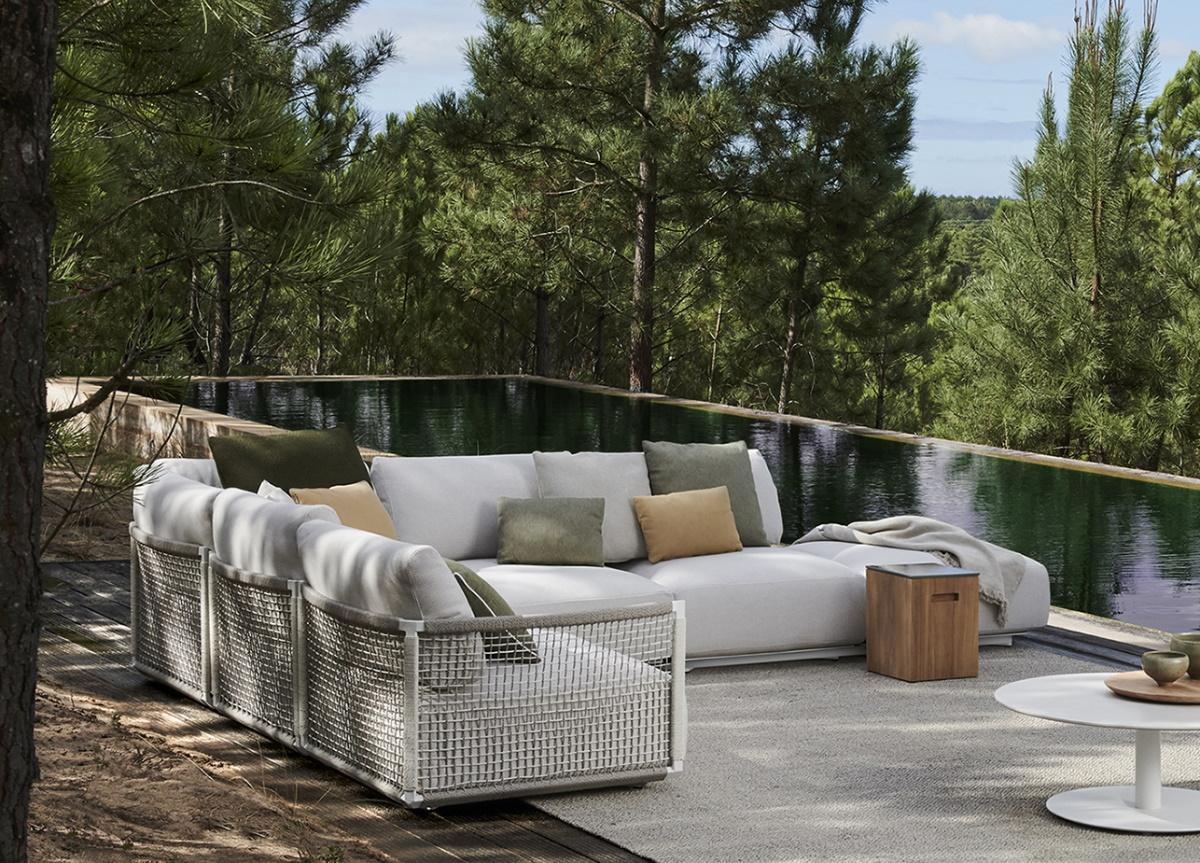 Tribu Nodi Corner Garden Sofa Tribu Outdoor Furniture London