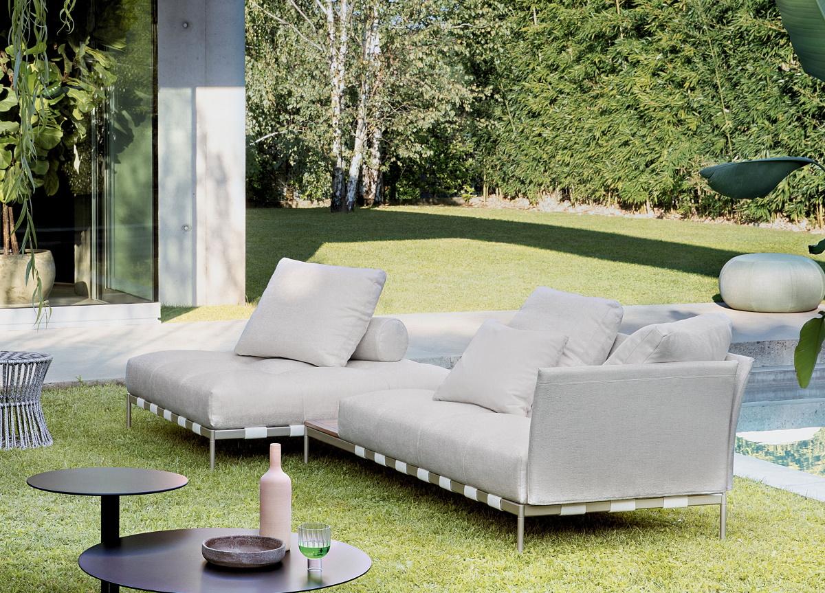 Saba Pixel Light Corner Sofa (Outdoor)