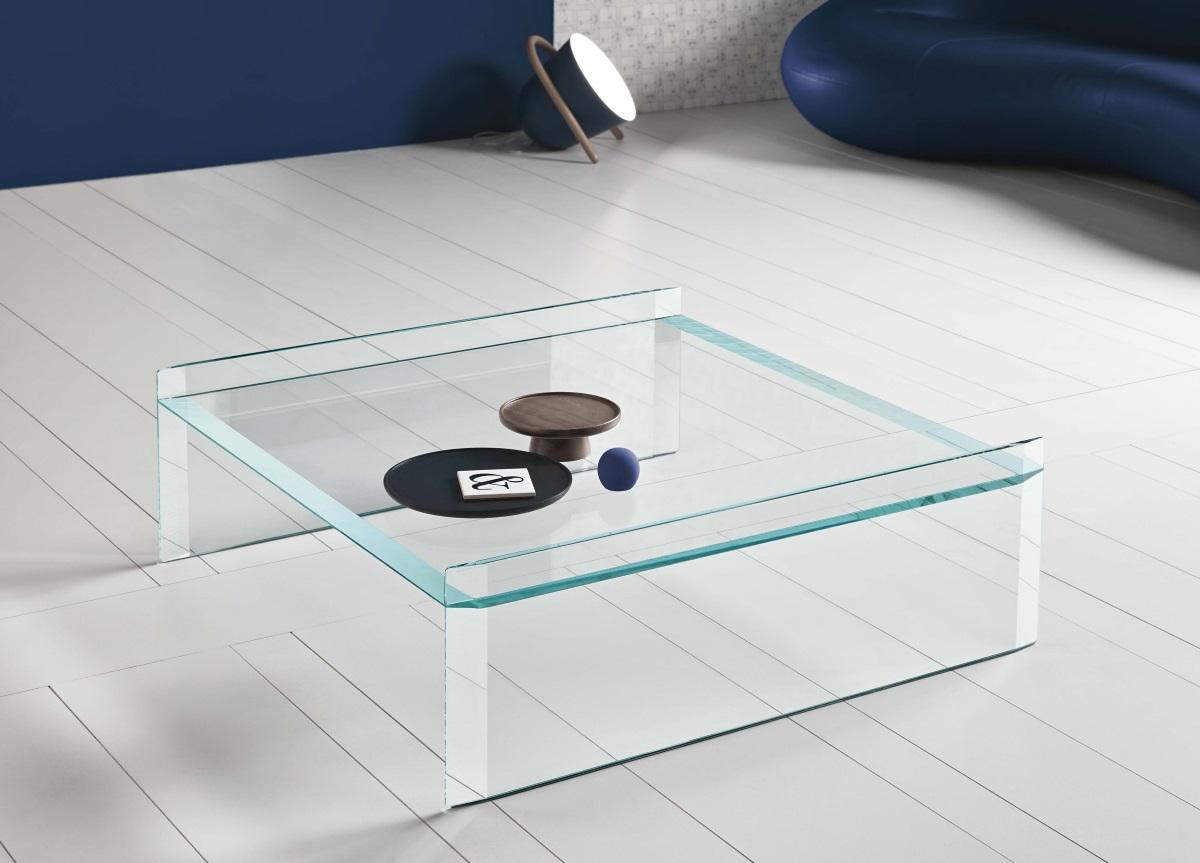 Tonelli Quiller Glass Coffee Table