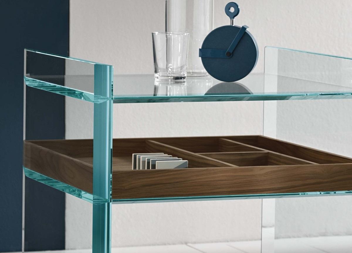 Tonelli Quiller Glass Side Table