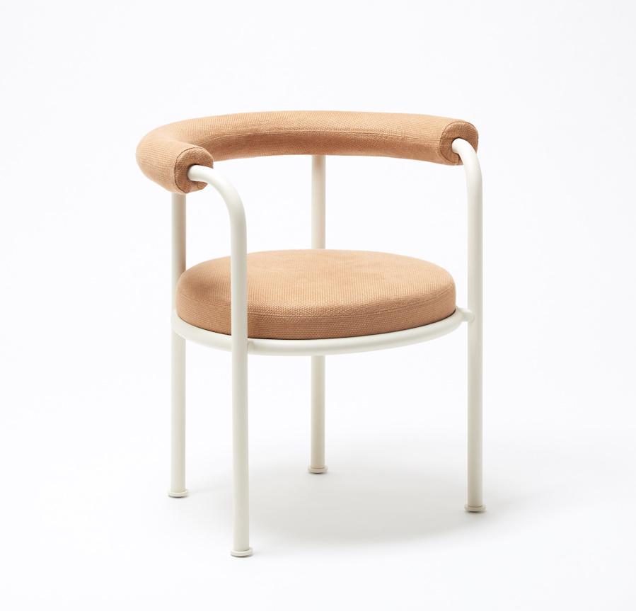 Roe Garden Chair with Cylindrical Cushion