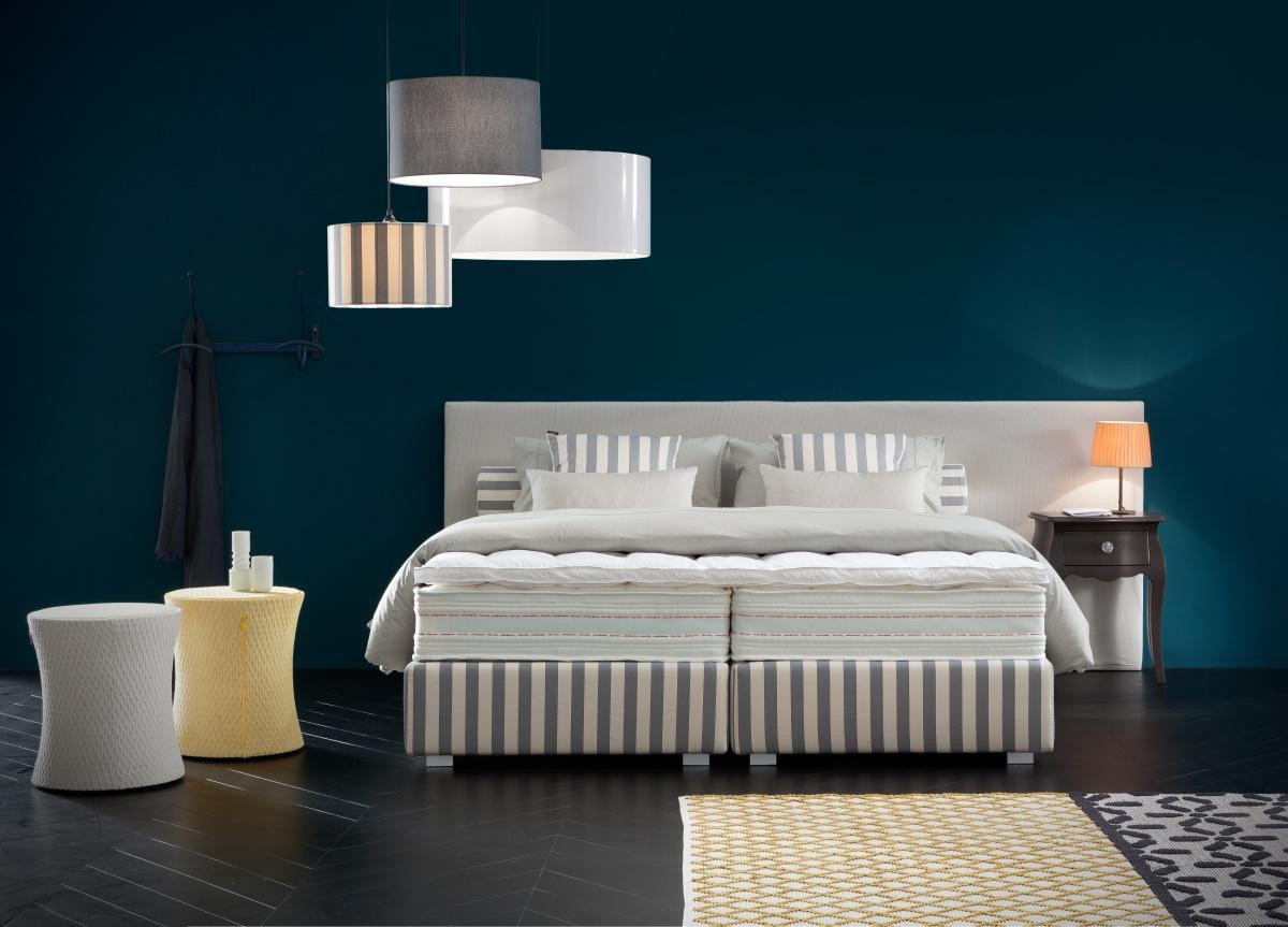 Modern style bed for bedroom-leaf Somier-wood structure upholstered in  polyfur-ALESSIA color White