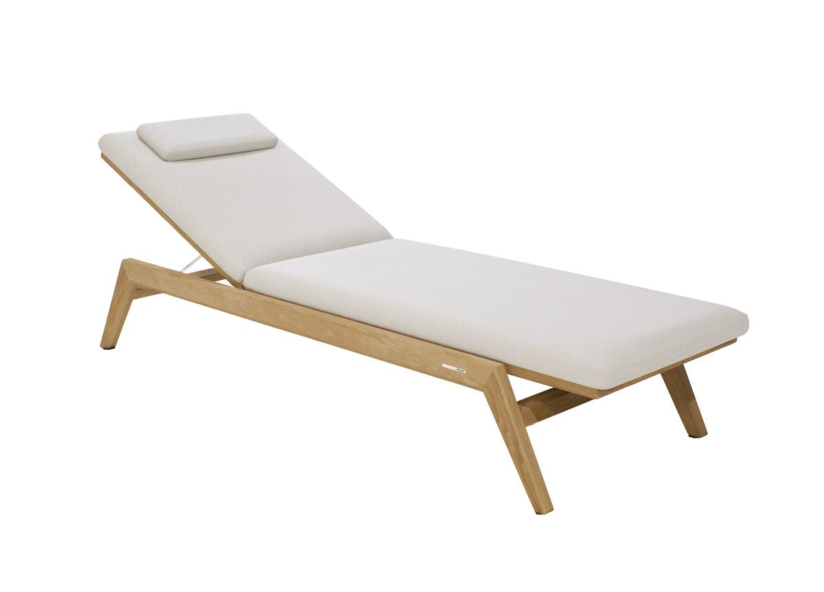 Manutti Sunrise Sun Lounger in Teak