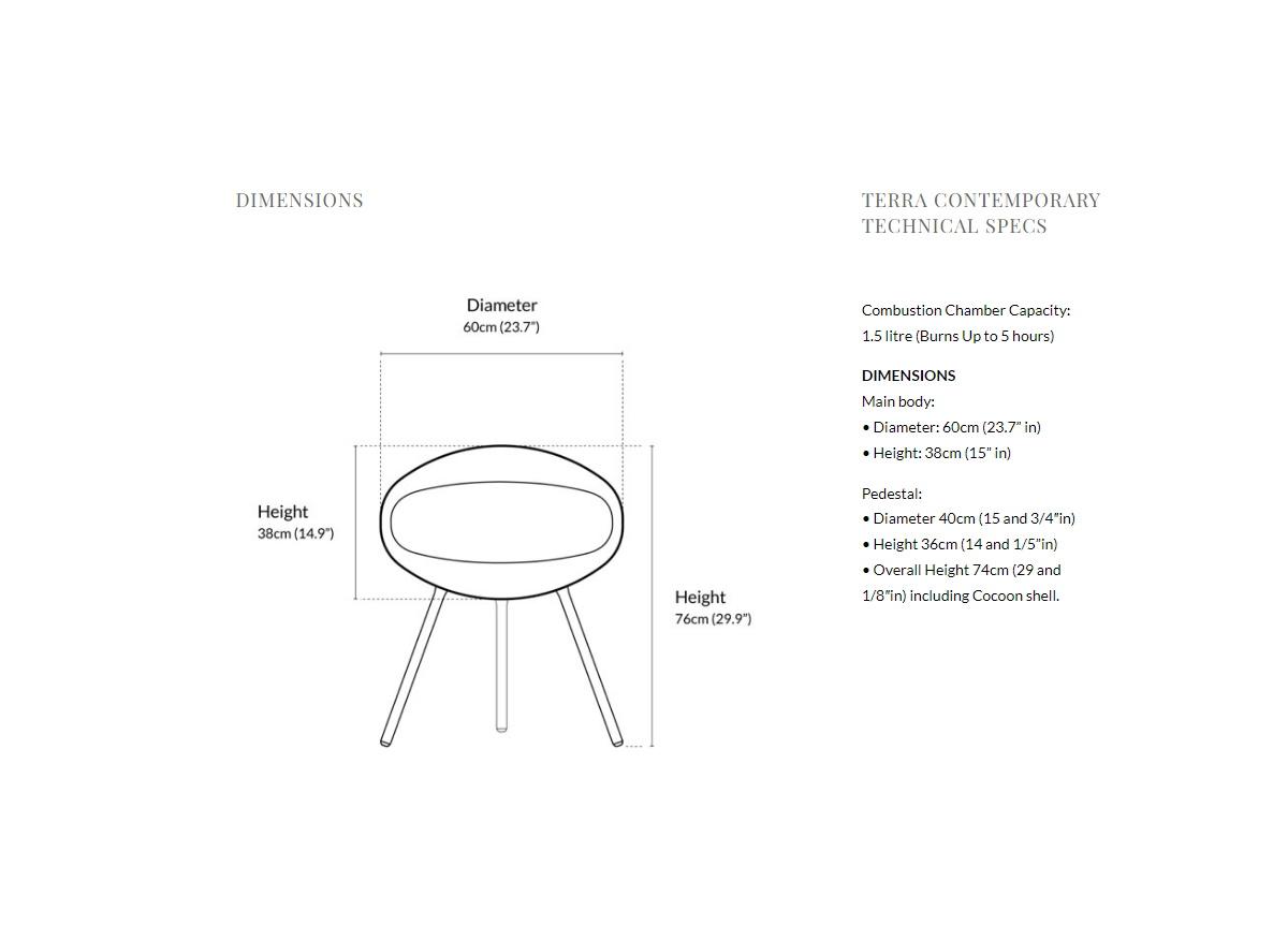 Cocoon Terra Indoor/Outdoor Fire - Polished Stainless Steel