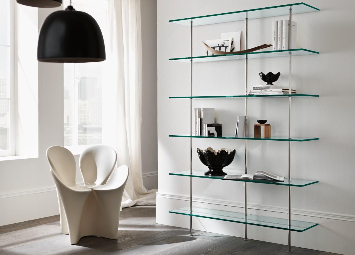 Glass bookcase deals