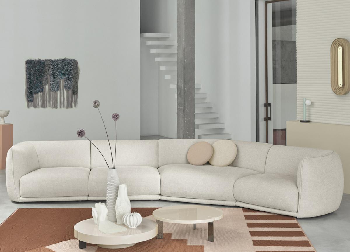 Saba Vela Piping Corner Sofa