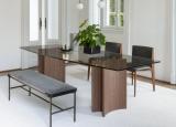 Porada Alan Botte 4 Glass Dining Table