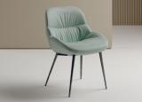 Bontempi Amelie Dining Chair with Metal Legs