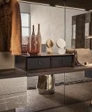 Pianca Anteprima Walk In Wardrobe In Ecoleather & Marble Glass