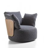 Porada Calin Armchair with Swivel Base