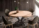 Ozzio Cirkle Round Extending Dining Table