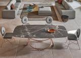 Bontempi Louis Barrel Top Dining Table