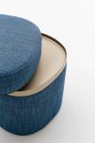 DaFre Nobu Side Table/Pouf with Storage