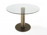 Porada Quadrifoglio Crystal Small Round Dining Table