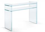 Tonelli Quiller Glass Console Table/Desk