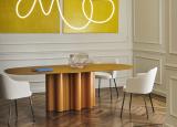 Saba Teatro Magico Dining Table in Glass