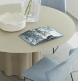 Saba Teatro Magico Round Dining Table in Glass