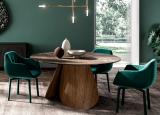 Ozzio Veliero Fisso Round Dining Table