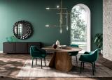 Ozzio Veliero Fisso Round Dining Table