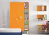 Battistella Woody Wardrobe with Exposed Shelves