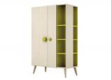 Battistella Woody Wardrobe with Exposed Shelves