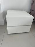 DaFre By Side Bedside Cabinet in White - Clearance