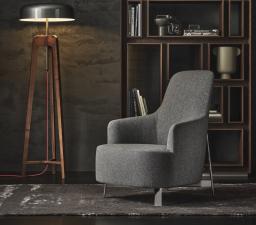 Porada Copine Bergere Armchair (Steel Frame)